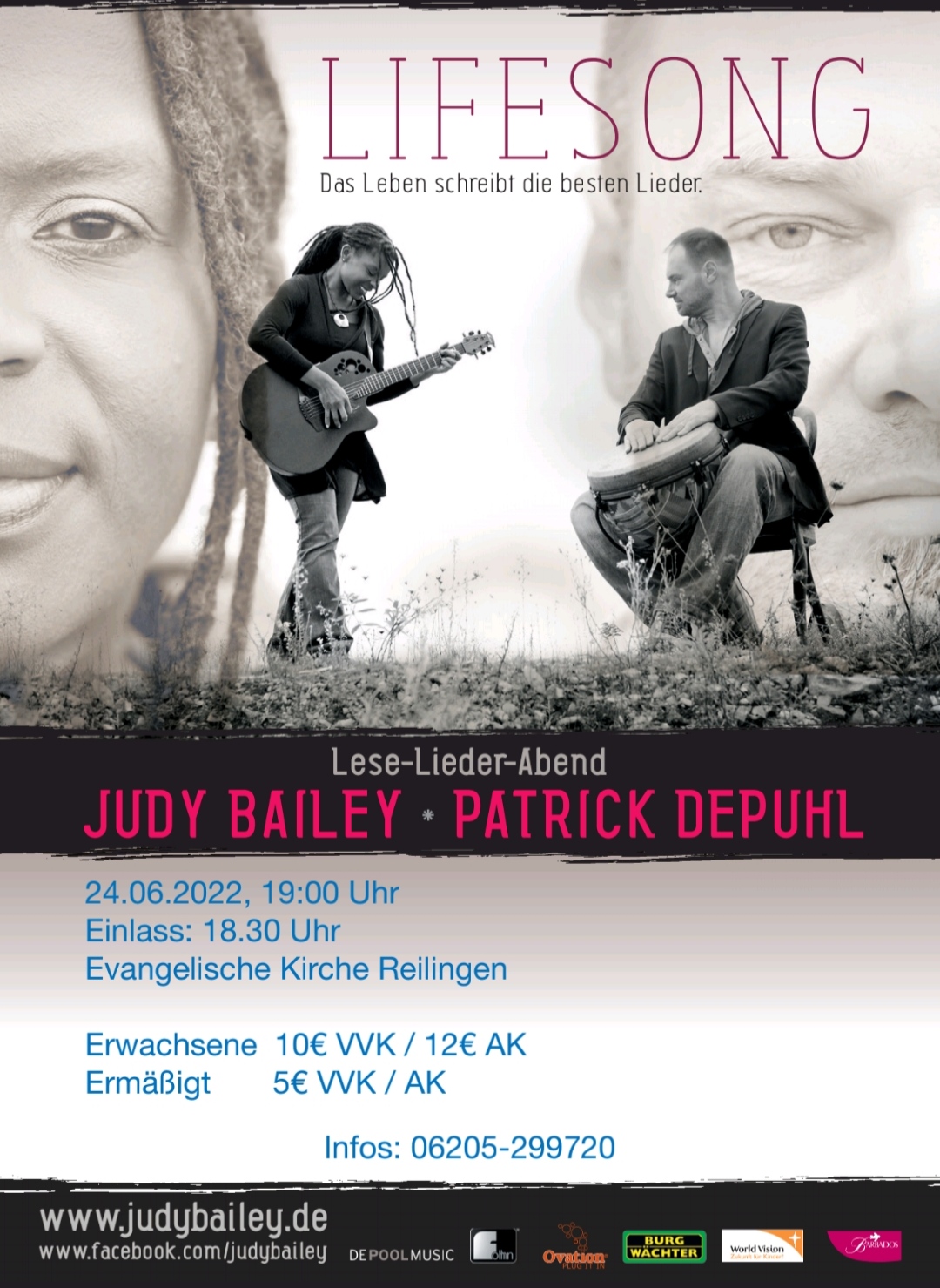 Read more about the article Judy Bailey in der ev. Kirche Reilingen